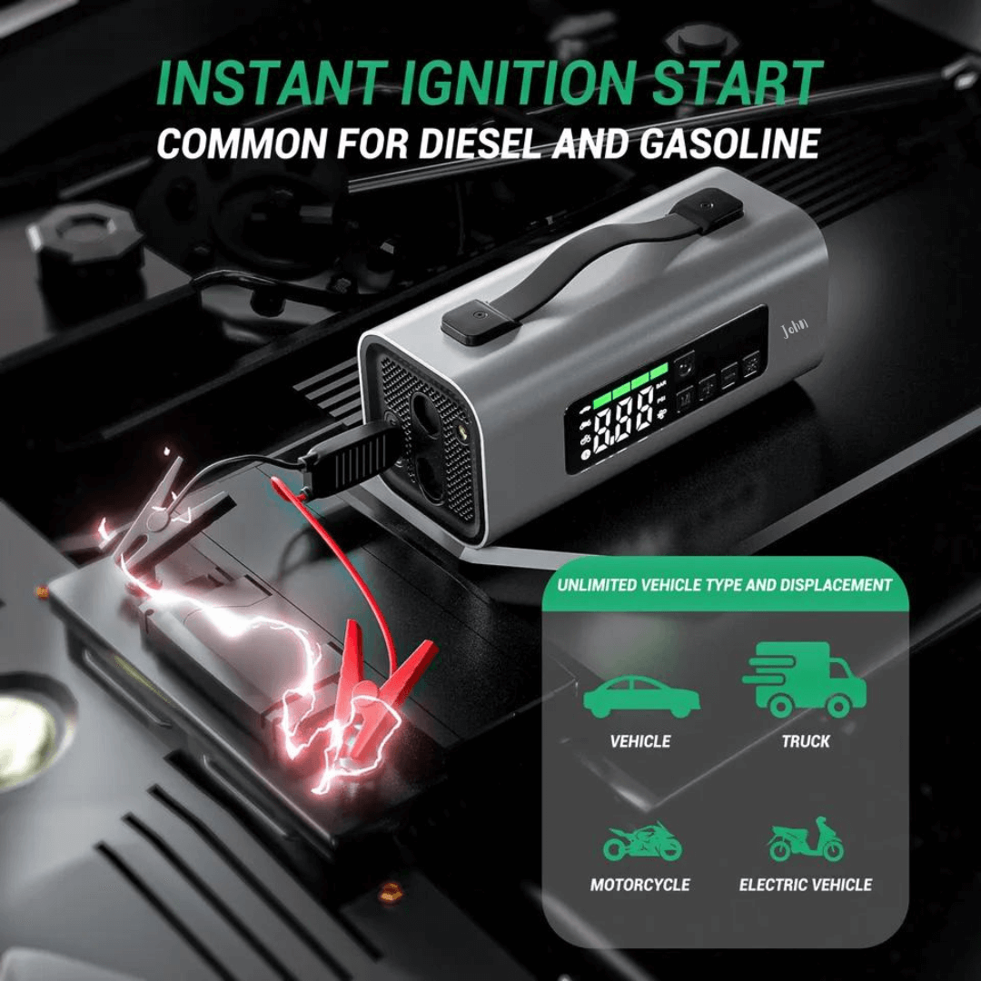 Jump starter for petrol and diesel engines