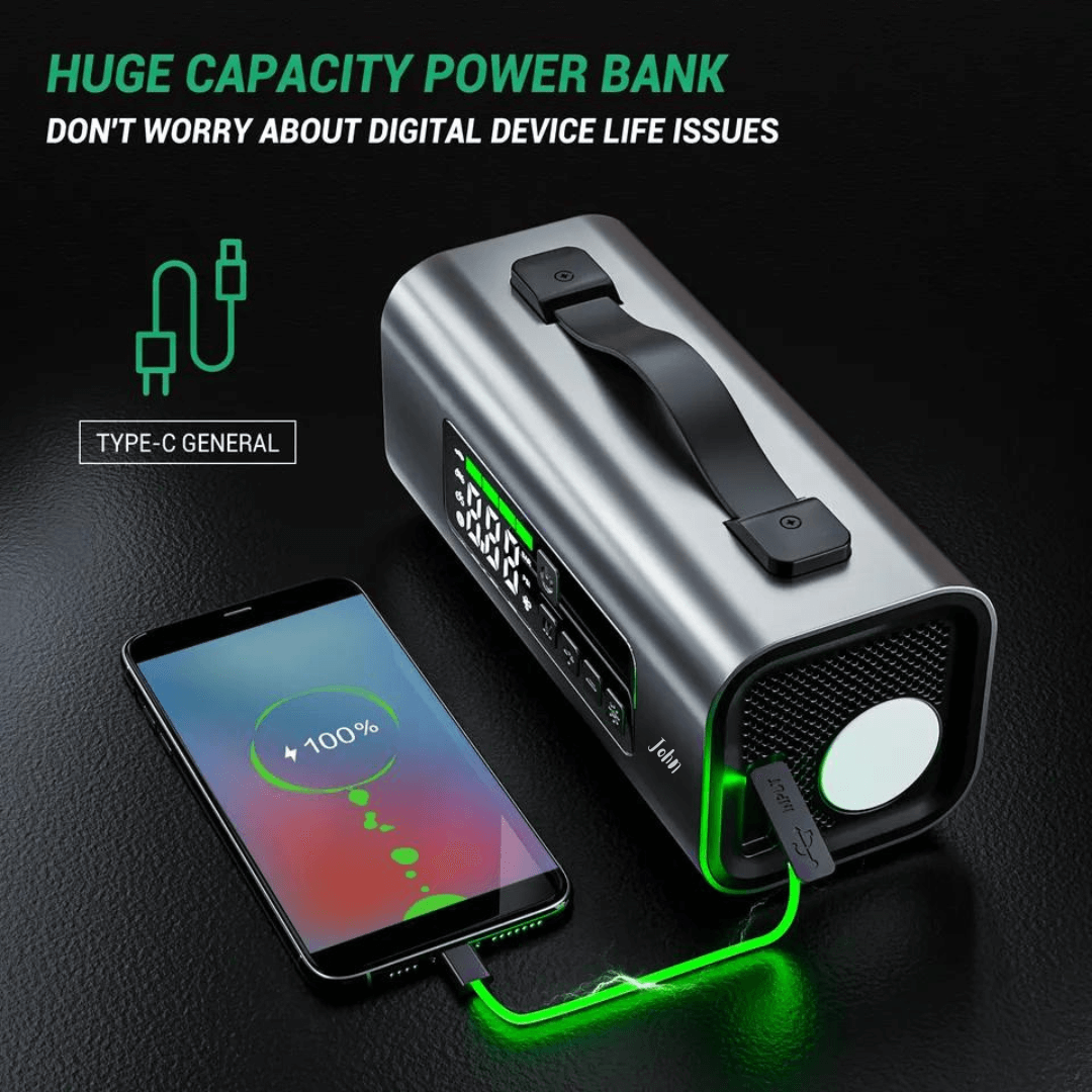 Power bank with usb and type c